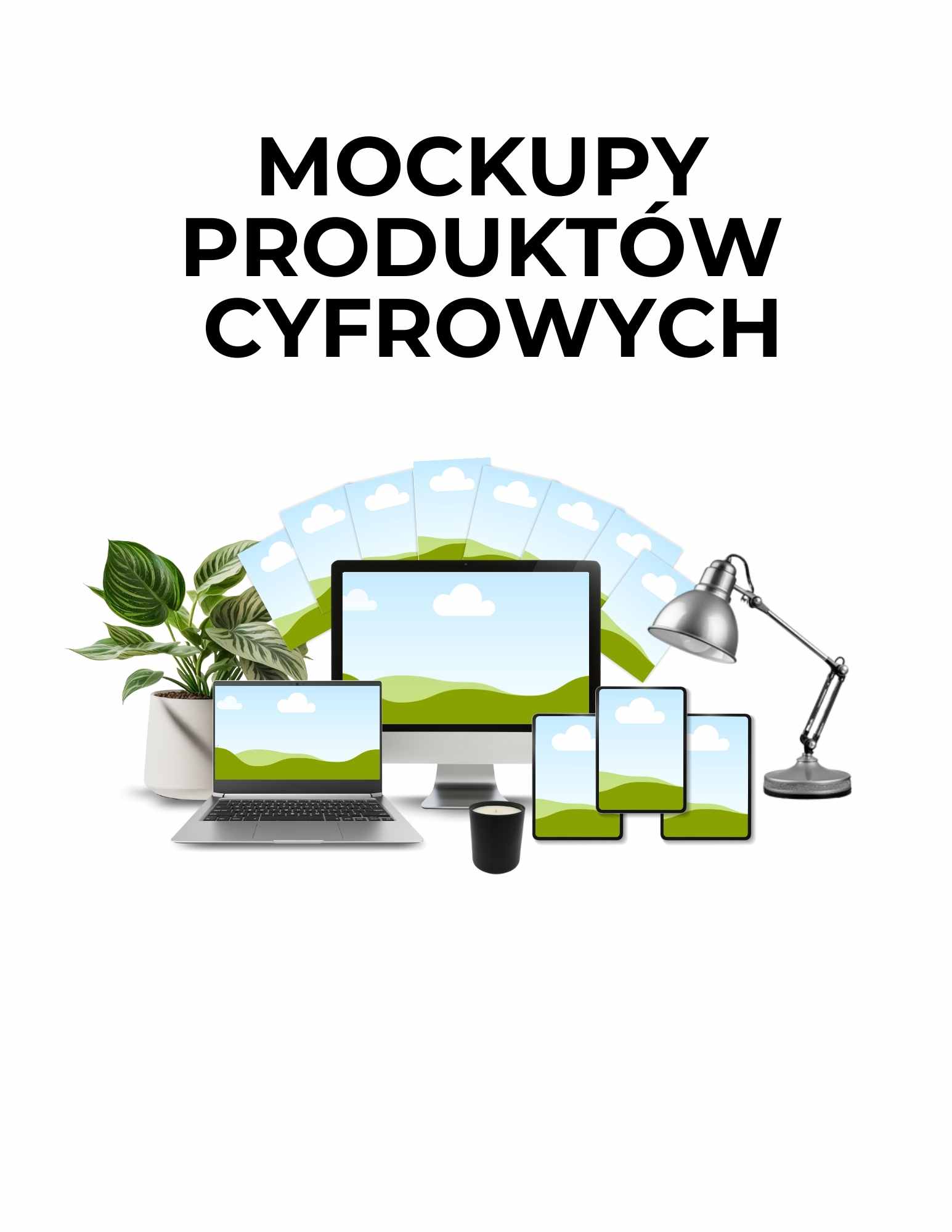 MOCKUPY PRODUKTÓW CYFROWYCH